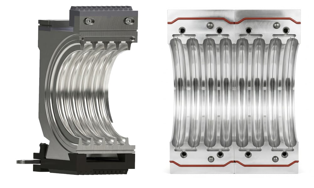 Air-Channel Aluminum Mould Blocks for Corrugated Pipe Machine
