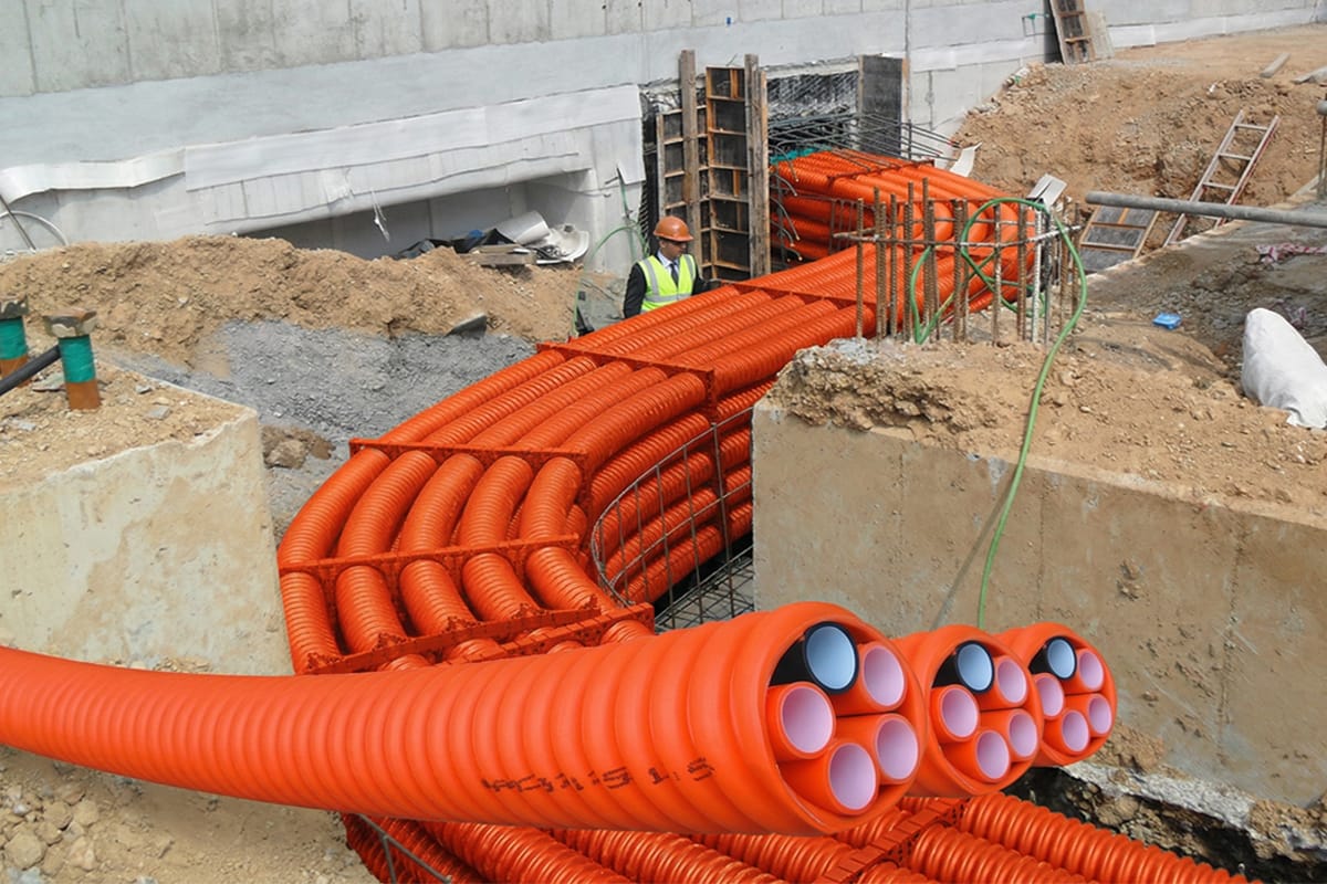 COD Optical Fiber Ducts – corrugated pipe application