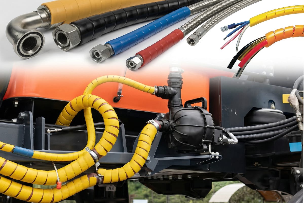 Spiral Wrap Protectors – corrugated pipe application