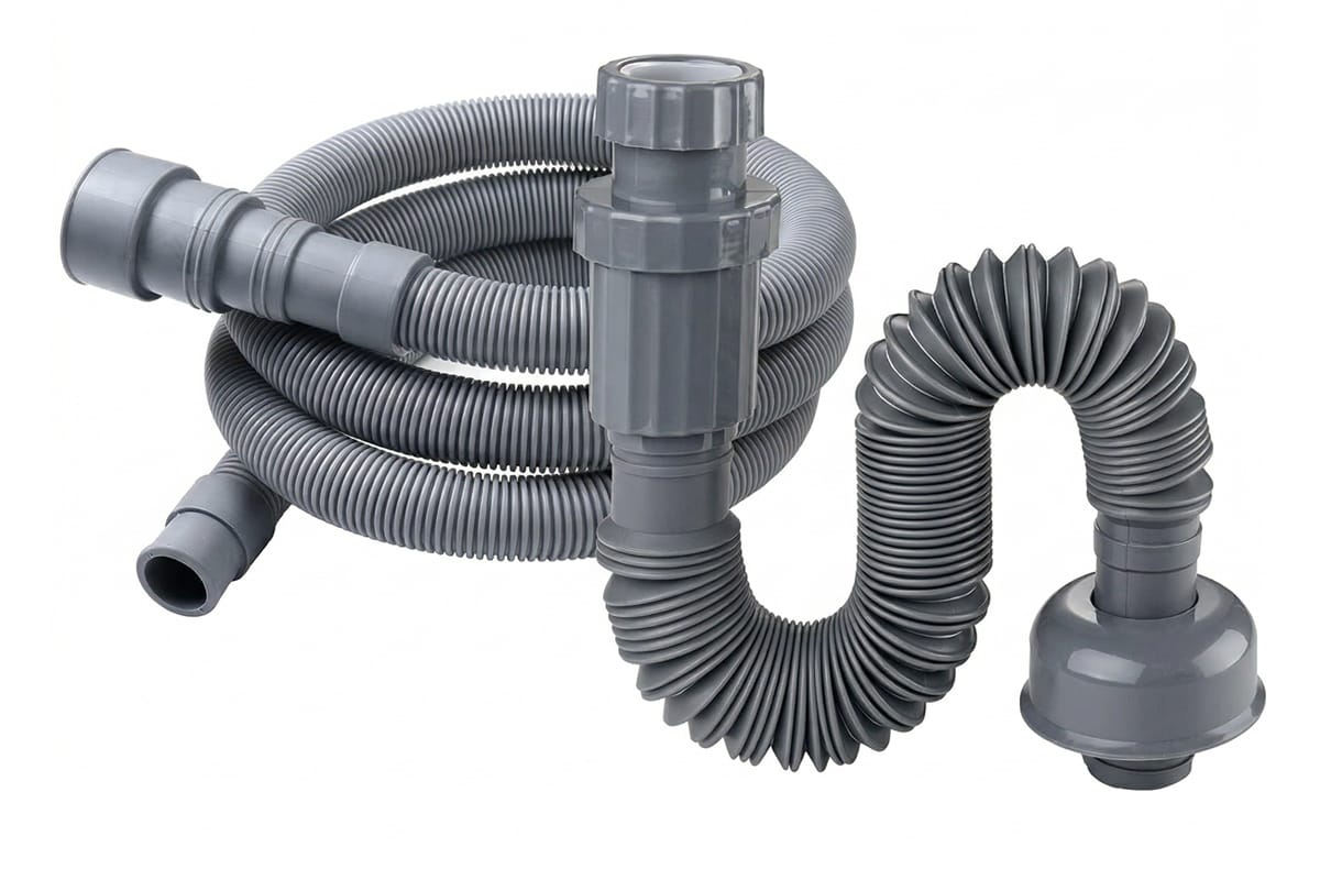 Washing Machine & Drainage Hoses – corrugated pipe application