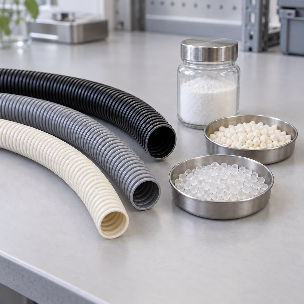 Flame-Retardant Single-Wall Corrugated Pipe: PVC and PE/PP – corrugated pipe extrusion technical article