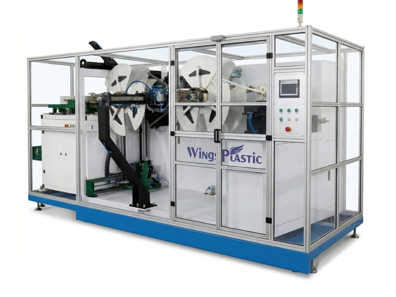 Fully automatic corrugated pipe winder with auto-packing system
