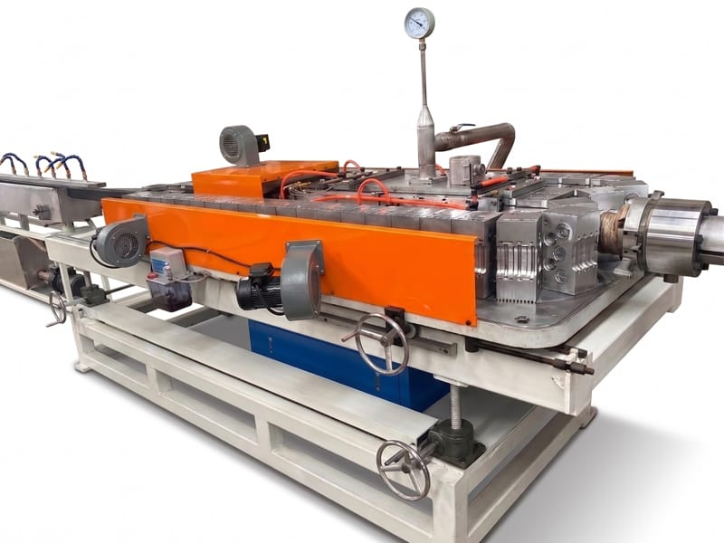Flat plastic PT duct corrugator forming machine
